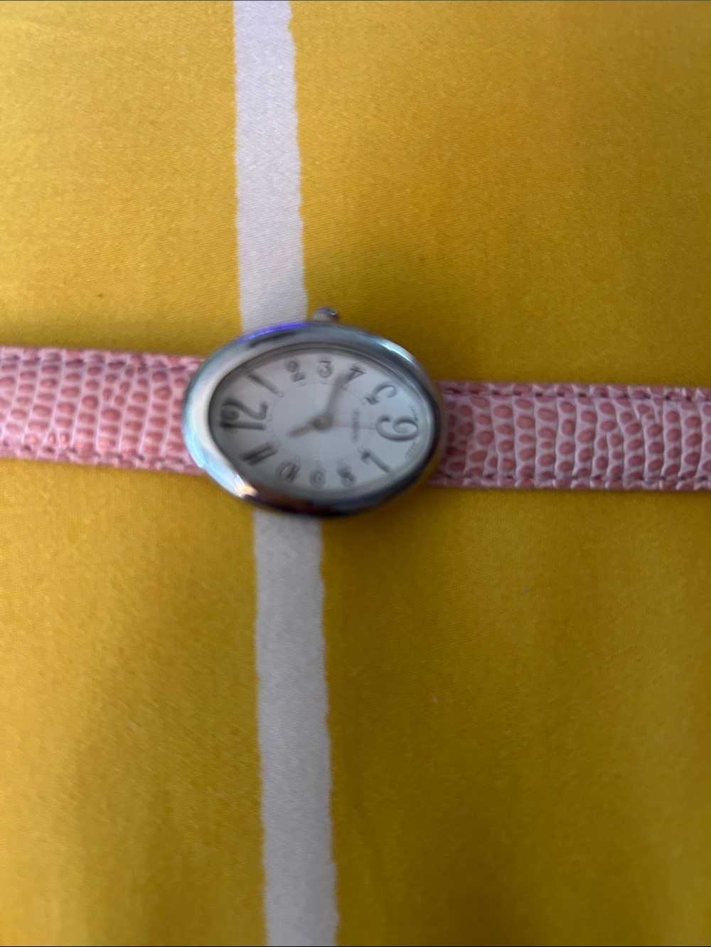 Pink Lizzard Leather Strap Quartz Women's Watch - Picture 2 of 8